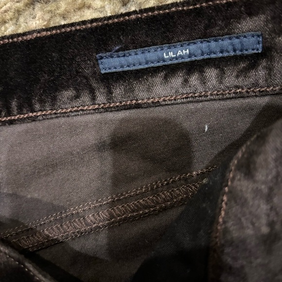 Citizens of Humanity Lilah High Rise Velvet Bootcut Pant Pony Dark Brown Size 27 - Picture 9 of 15